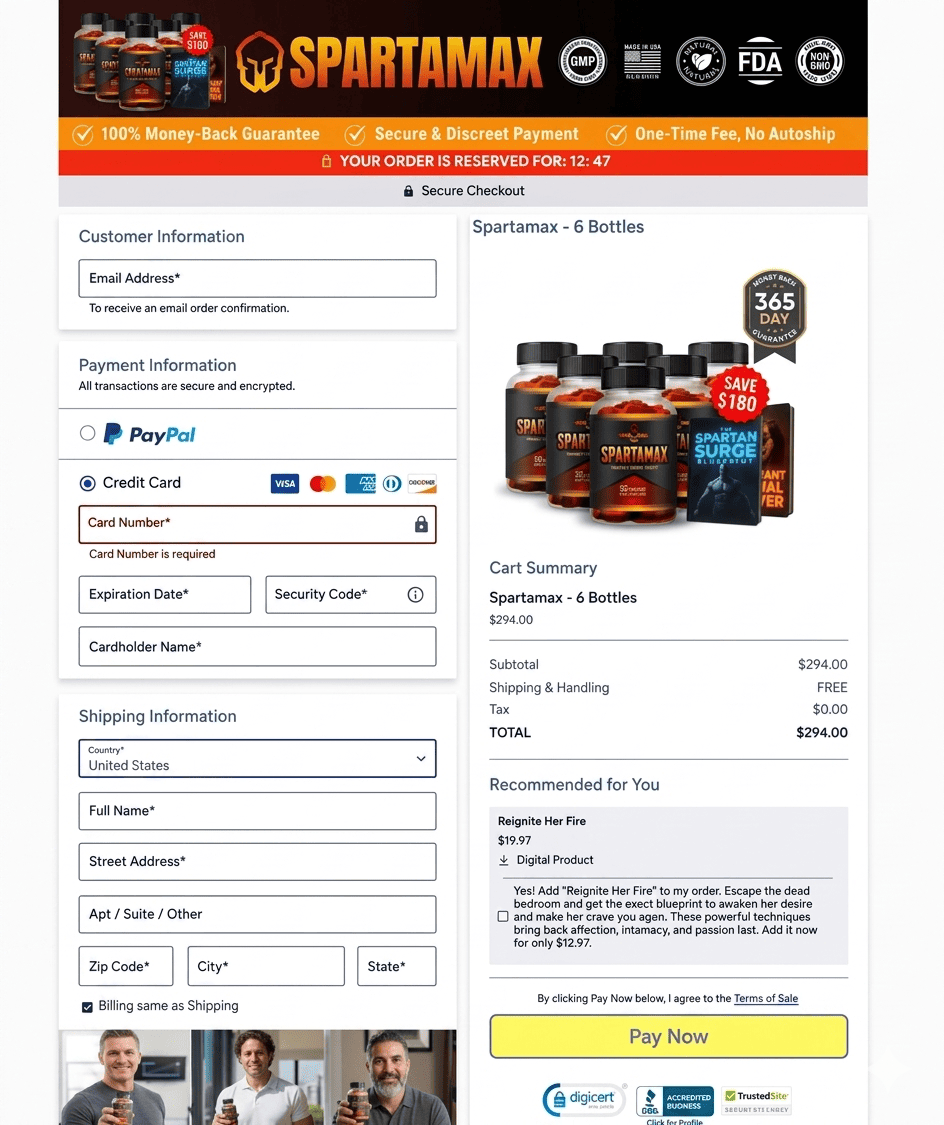 Spartamax-Orderform